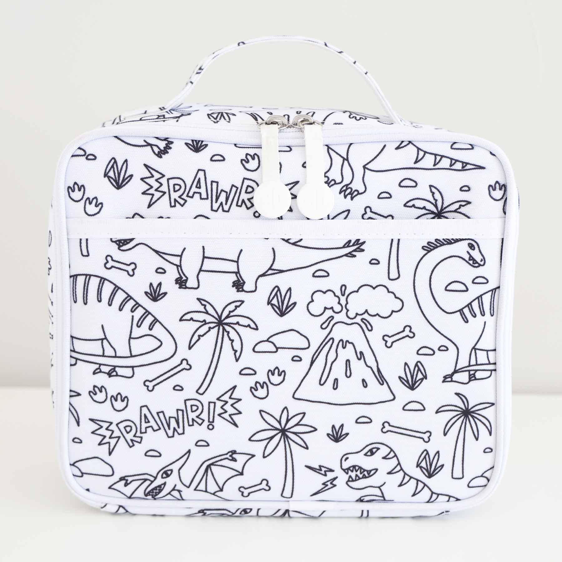 Kids Colorable Lunchbox | Jurassic Playground