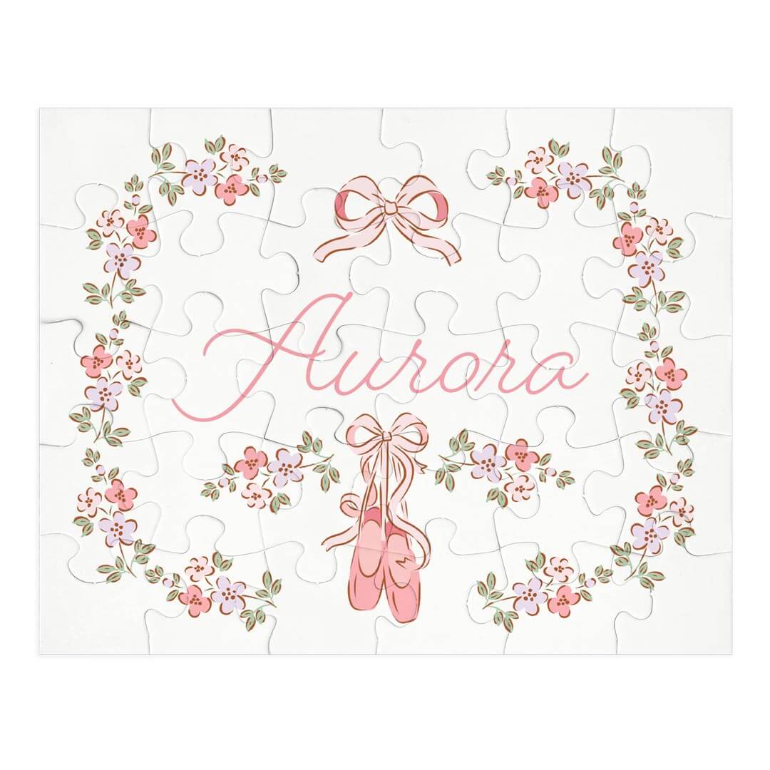 Kids Personalized 30 Piece Puzzle | Ballet Blossoms