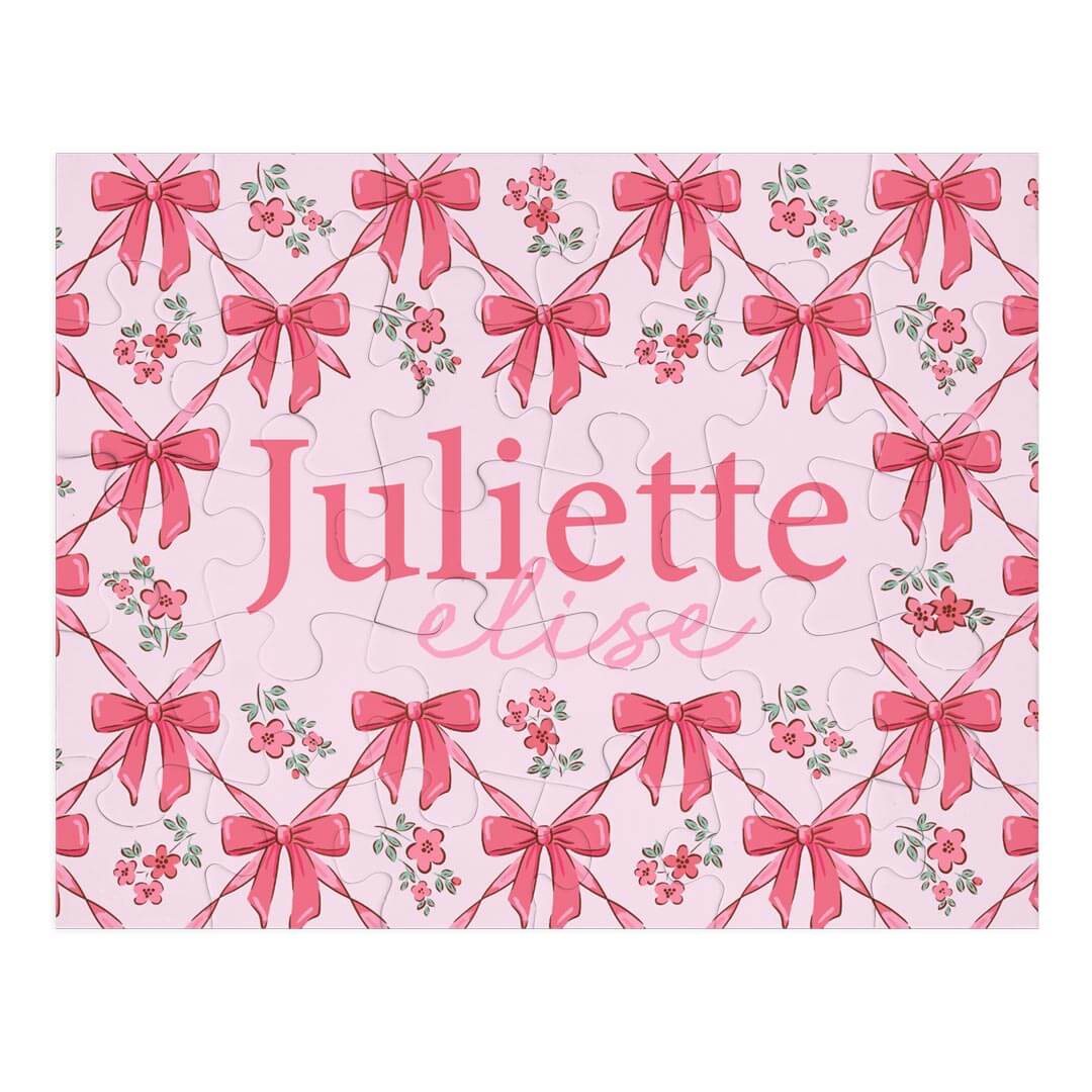 Kids Personalized 30 Piece Puzzle | Bow Besties
