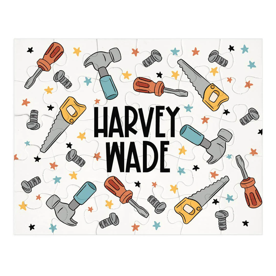 Kids Personalized 30 Piece Puzzle | Hammer Time