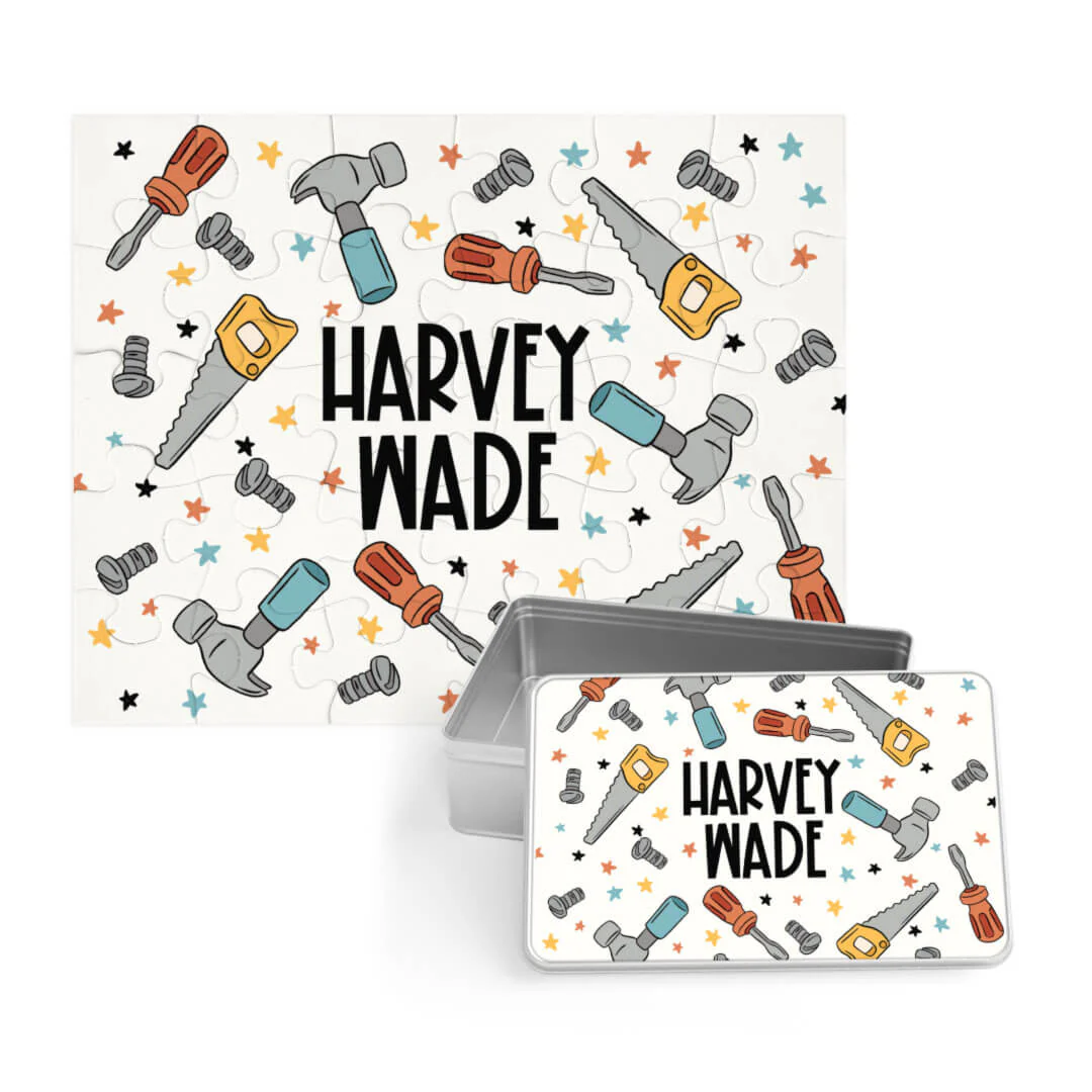 Kids Personalized 30 Piece Puzzle | Hammer Time