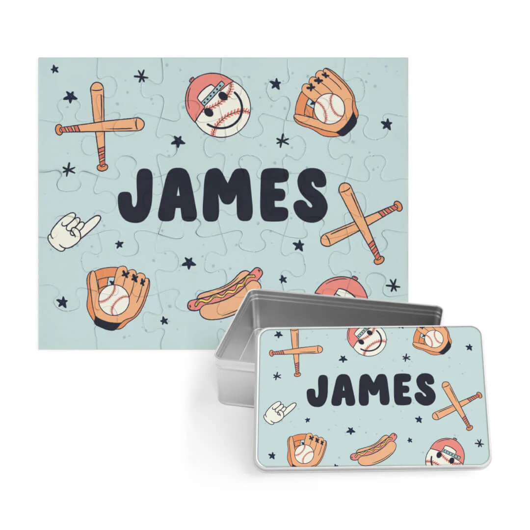 Kids Personalized 30 Piece Puzzle | Home Run