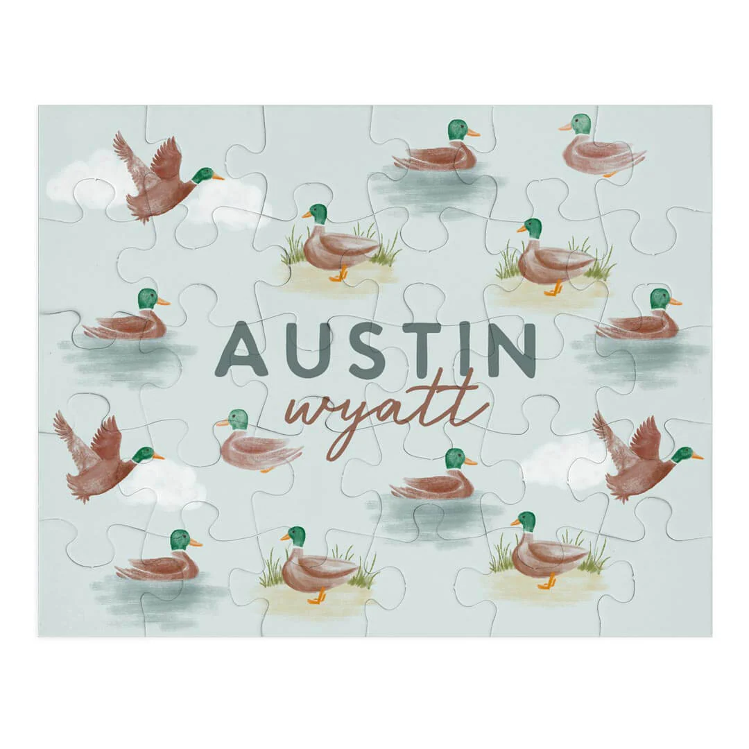 Kids Personalized 30 Piece Puzzle | Little Duckling