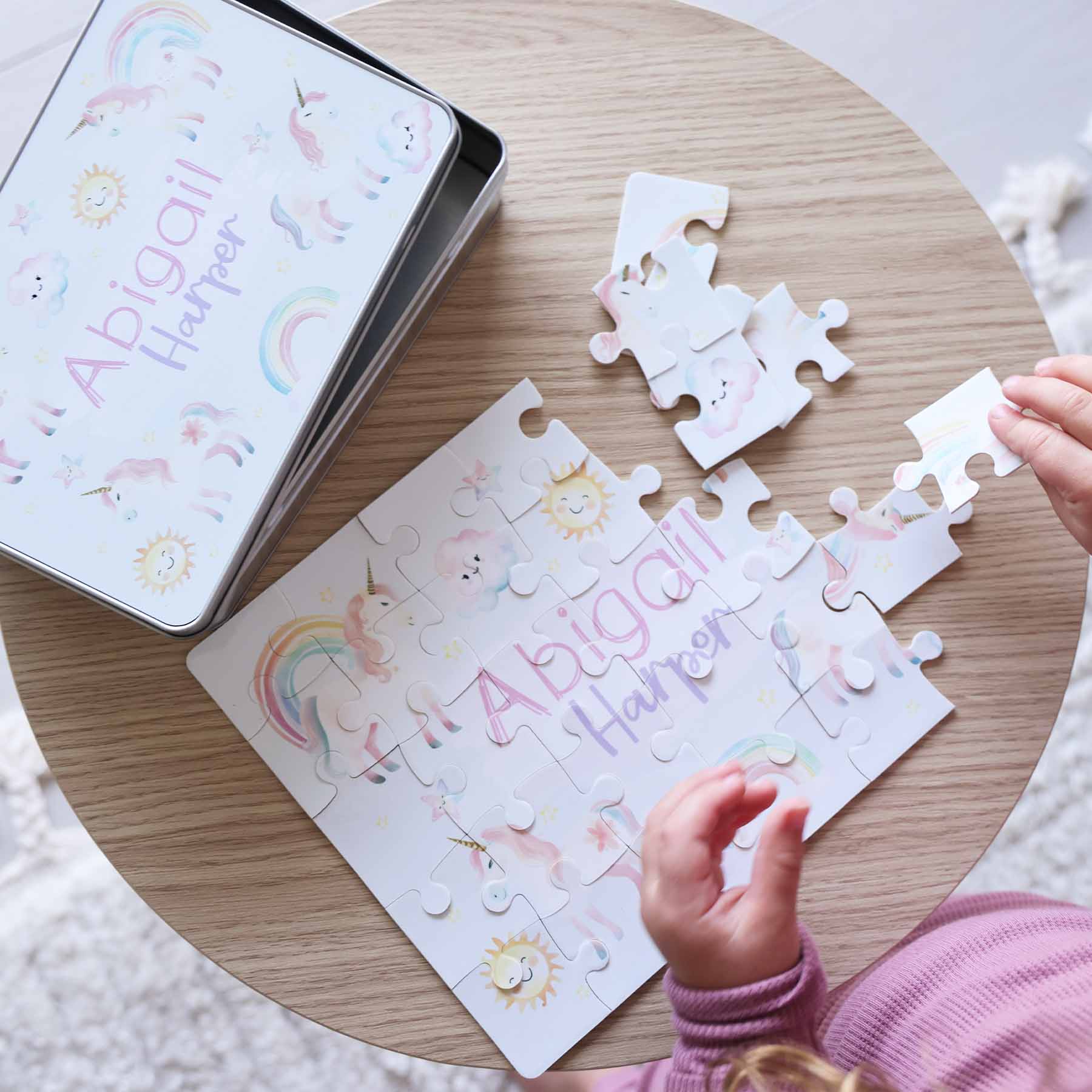 Kids Personalized 30 Piece Puzzle | Magical Unicorns