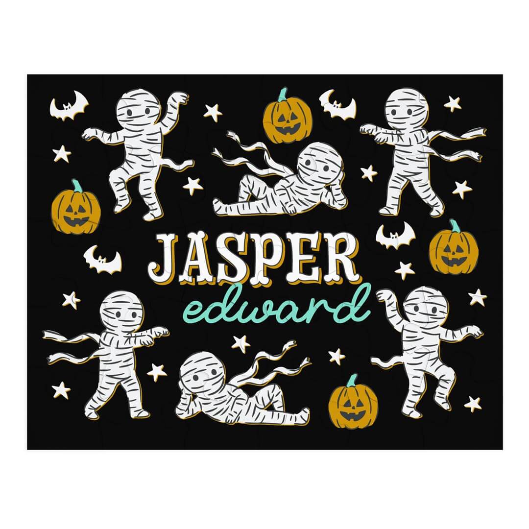 Kids Personalized 30 Piece Puzzle | Midnight Mummies