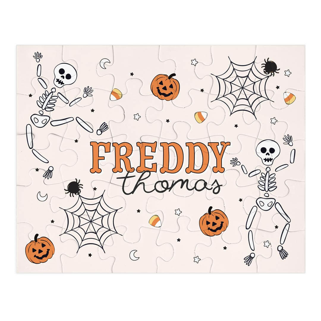 Kids Personalized 30 Piece Puzzle | Silly Skellies