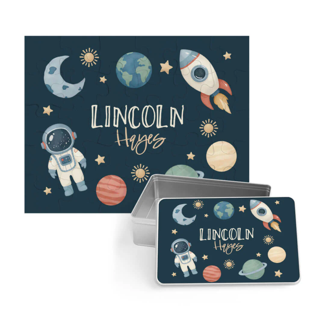 Kids Personalized 30 Piece Puzzle | Space Explorer