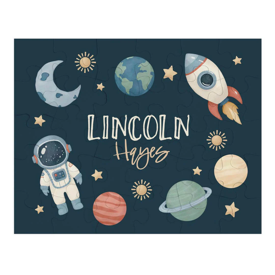 Kids Personalized 30 Piece Puzzle | Space Explorer