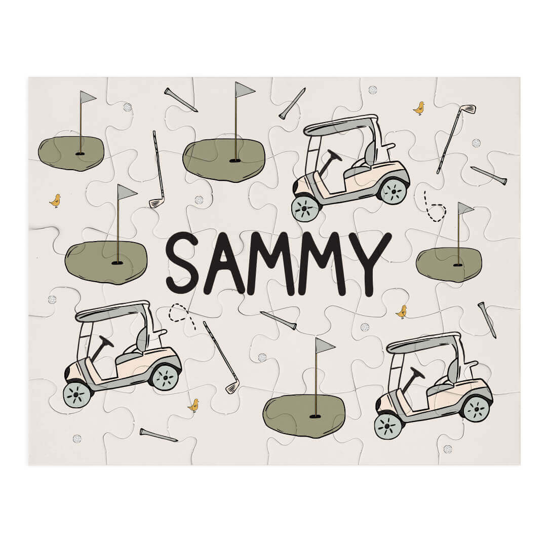Kids Personalized 30 Piece Puzzle | Tee Time