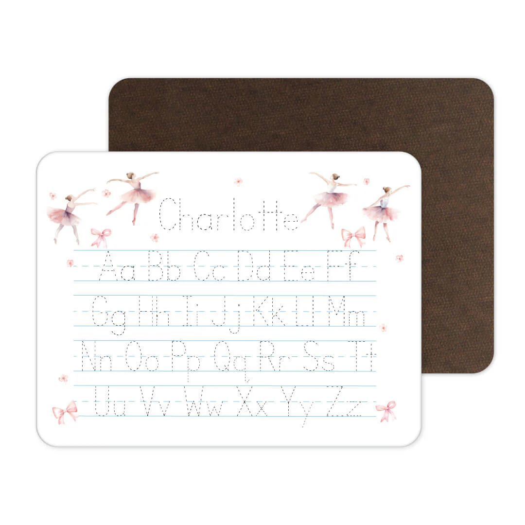 Kids Personalized Whiteboard | Ballet & Bows