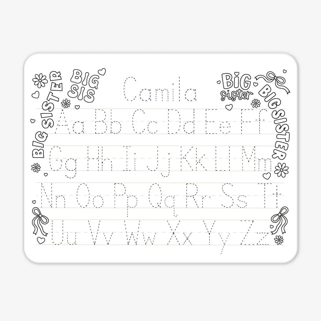 Kids Personalized Whiteboard | Big Sis