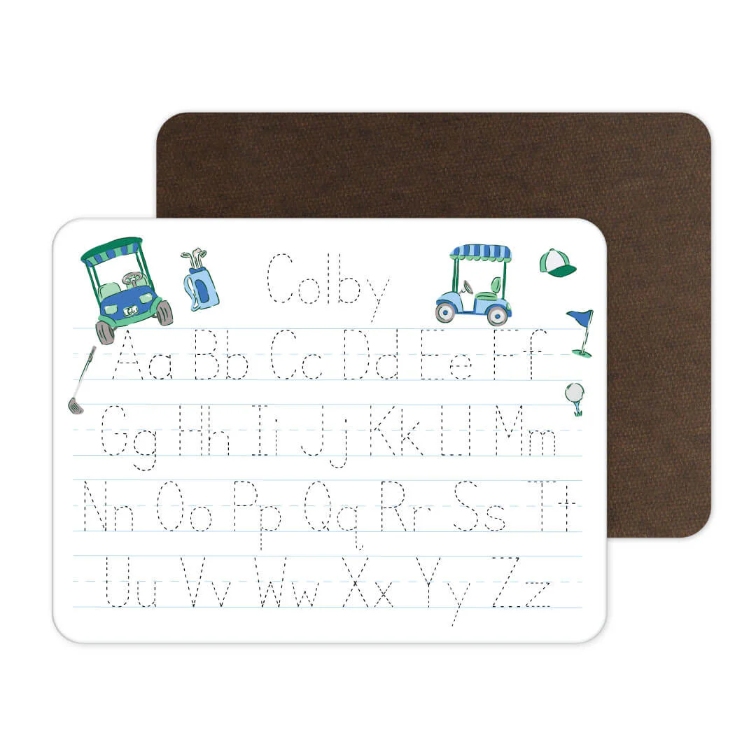 Kids Personalized Whiteboard | Birdie Babes Green
