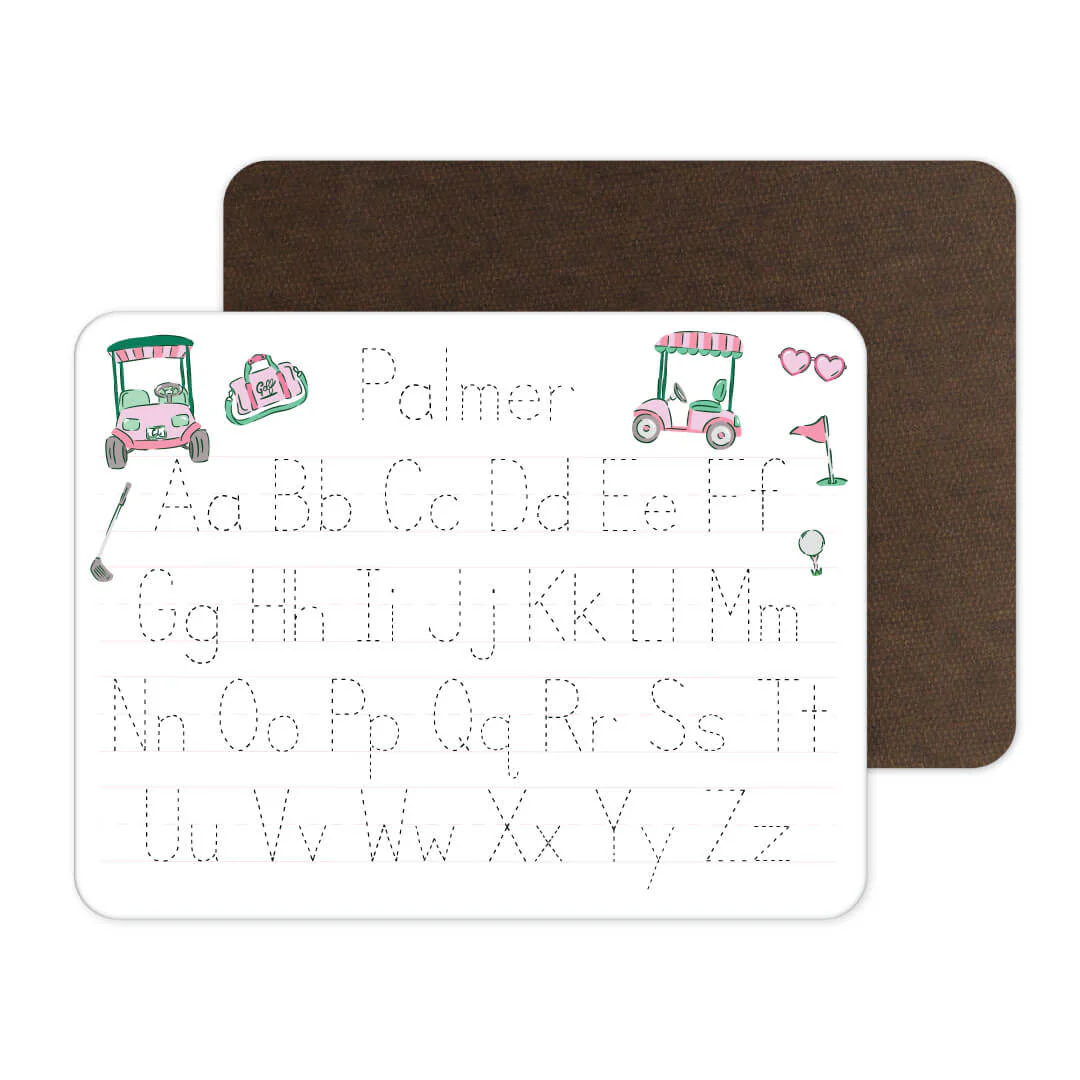 Kids Personalized Whiteboard | Birdie Babes Pink