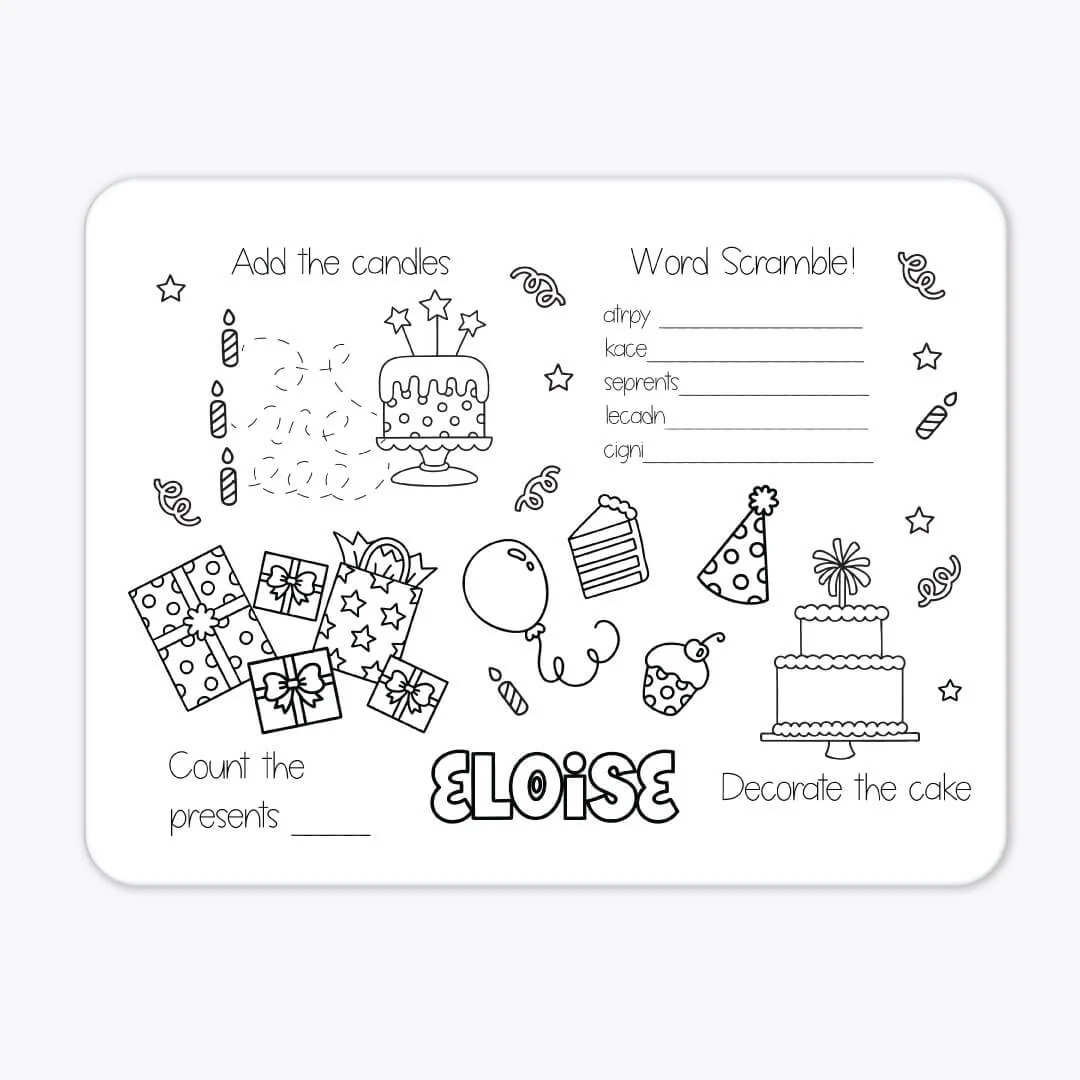 Kids Personalized Whiteboard | Birthday Celebration