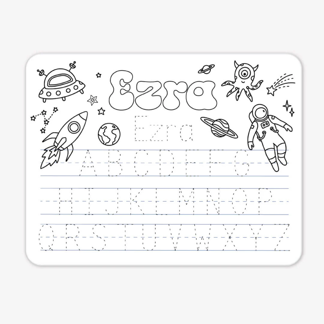 Kids Personalized Whiteboard | Blast Off