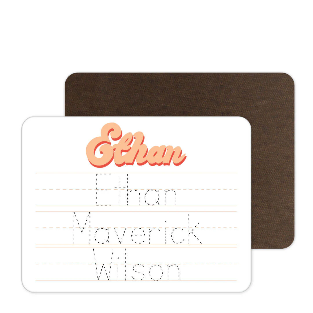 Kids Personalized Whiteboard | Bubbly Orange