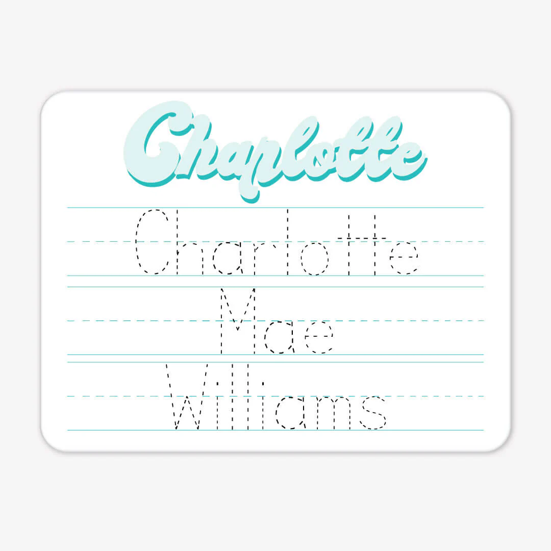Kids Personalized Whiteboard | Bubbly Teal