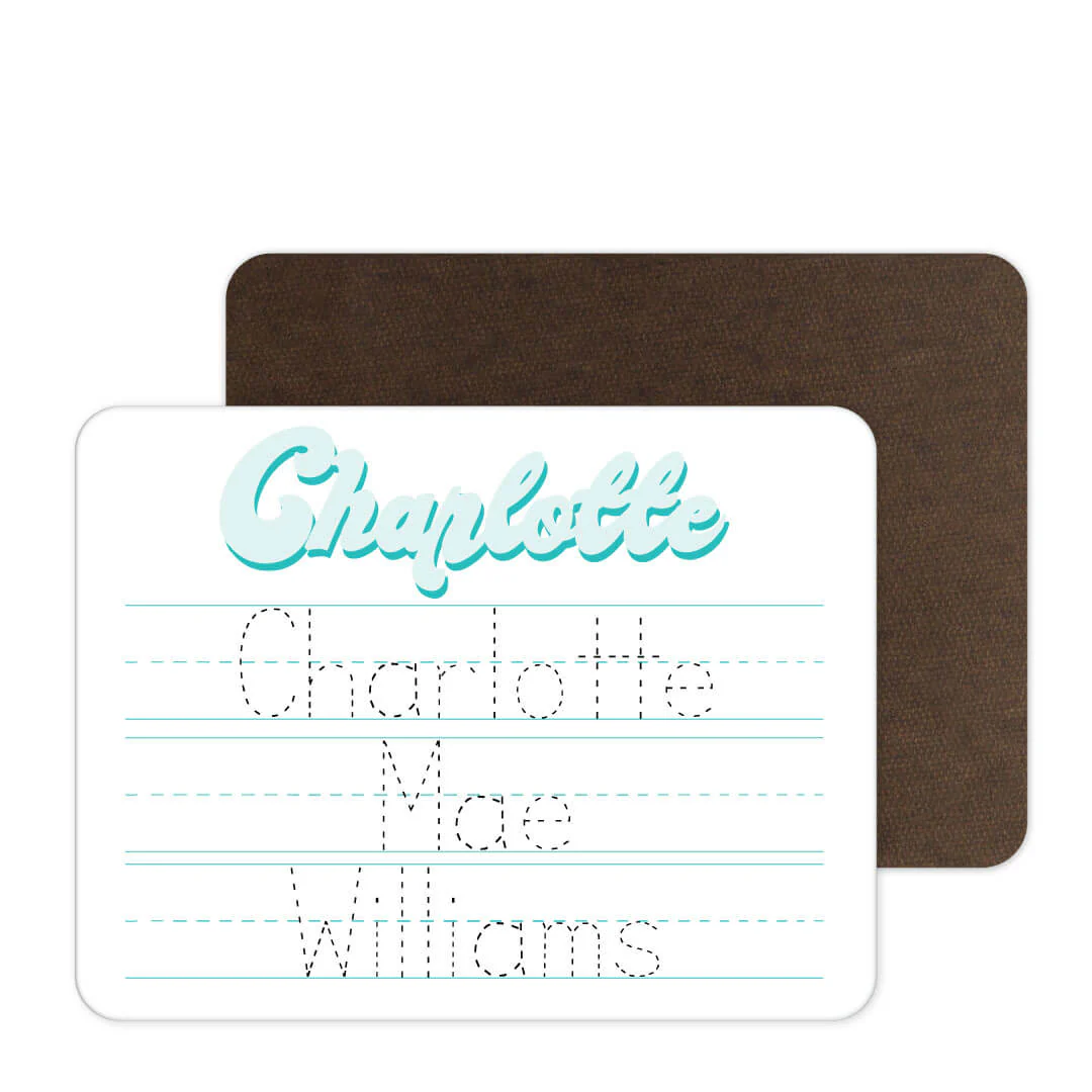 Kids Personalized Whiteboard | Bubbly Teal