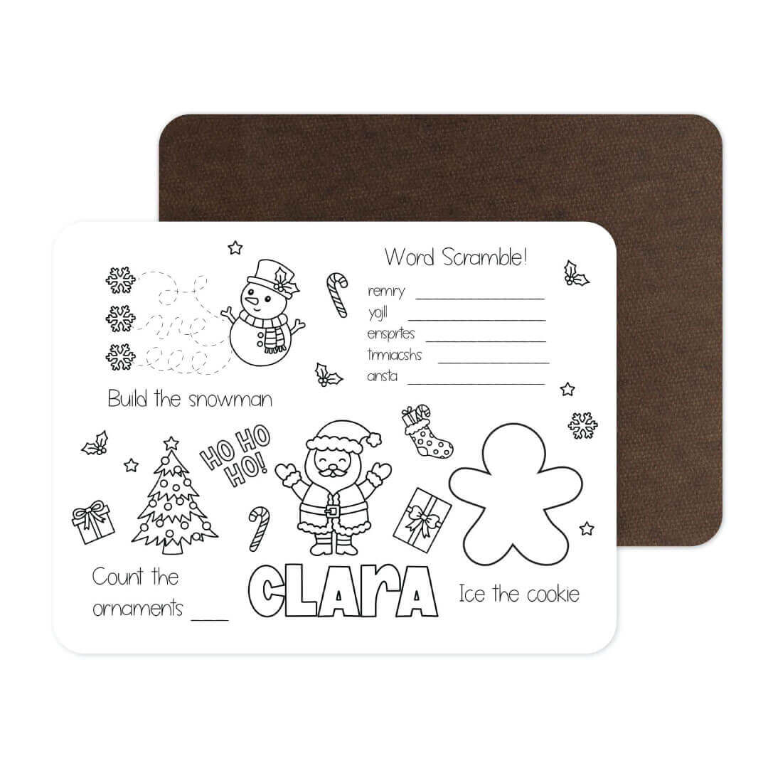 Kids Personalized Whiteboard | Christmas Morning
