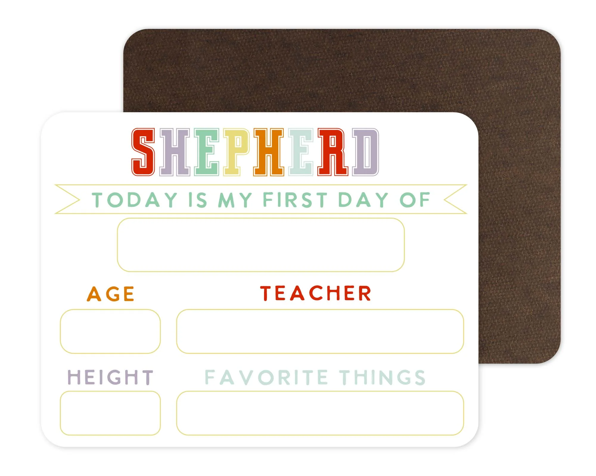 Kids Personalized Whiteboard | First Day Of - Varsity