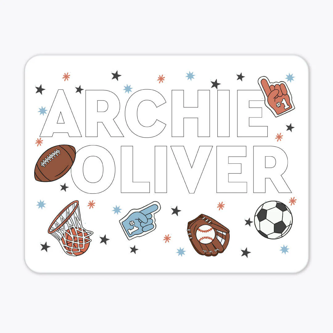 Kids Personalized Whiteboard | Half Time