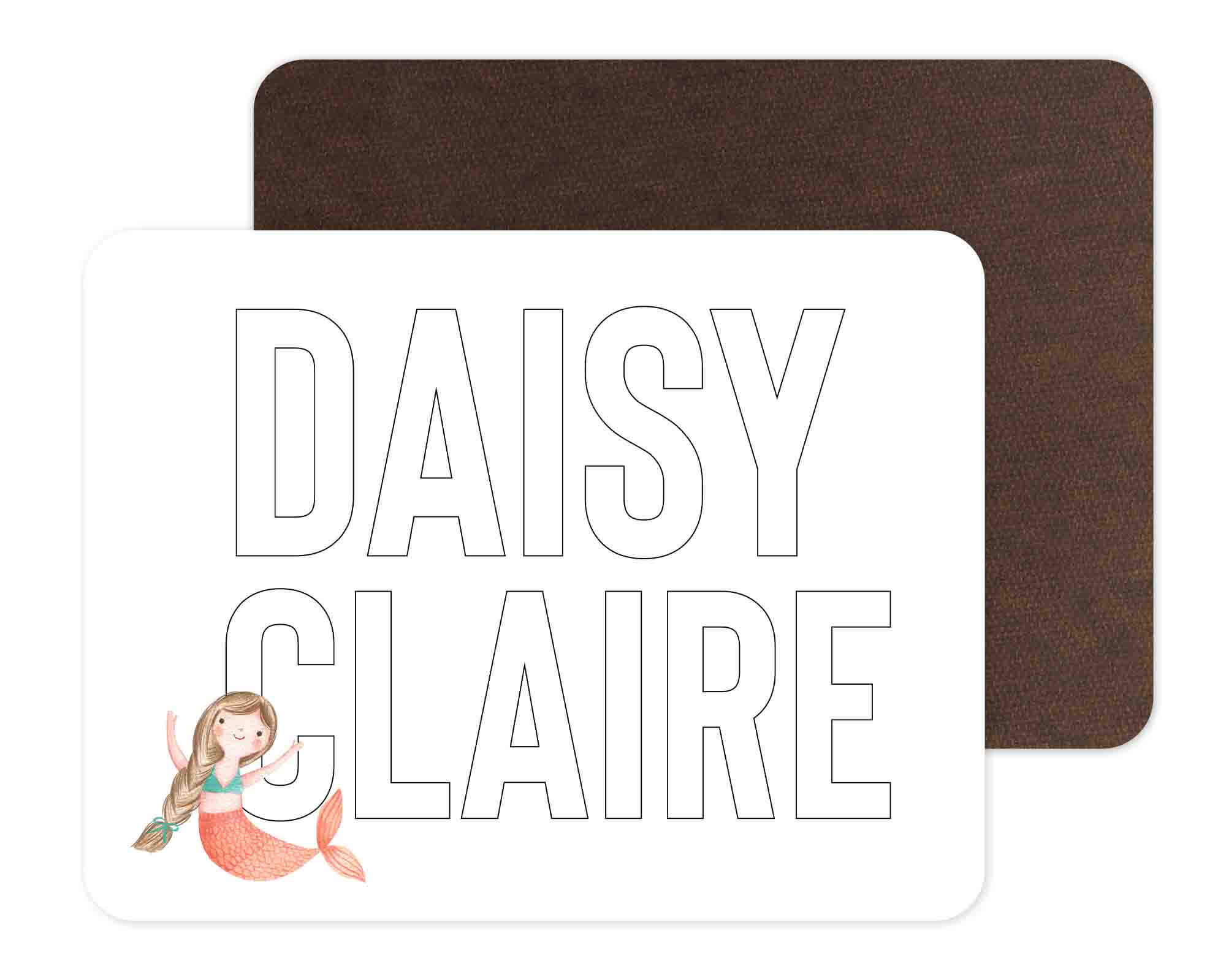 Kids Personalized Whiteboard | Mermaid Friends
