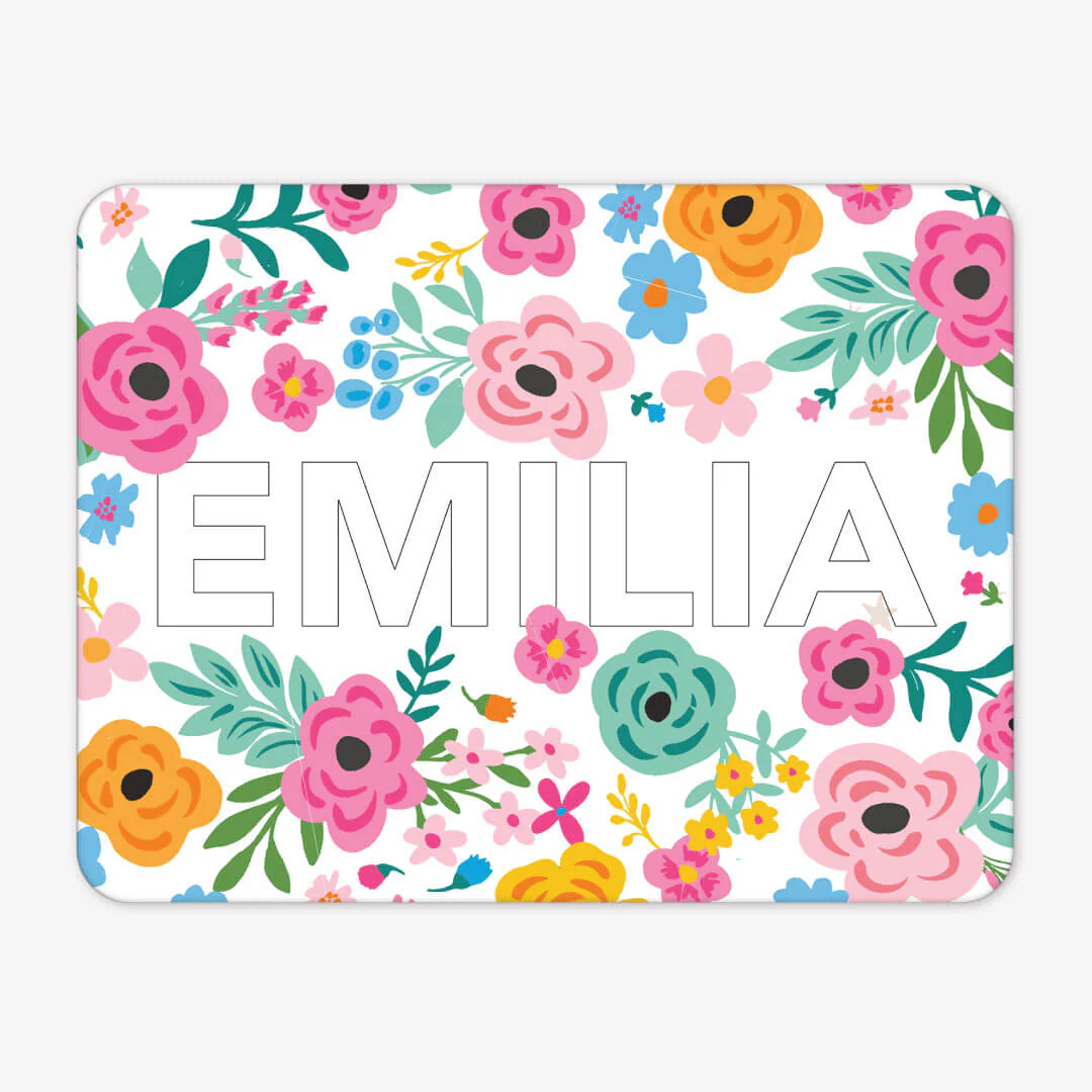 Kids Personalized Whiteboard | Pretty Poppies