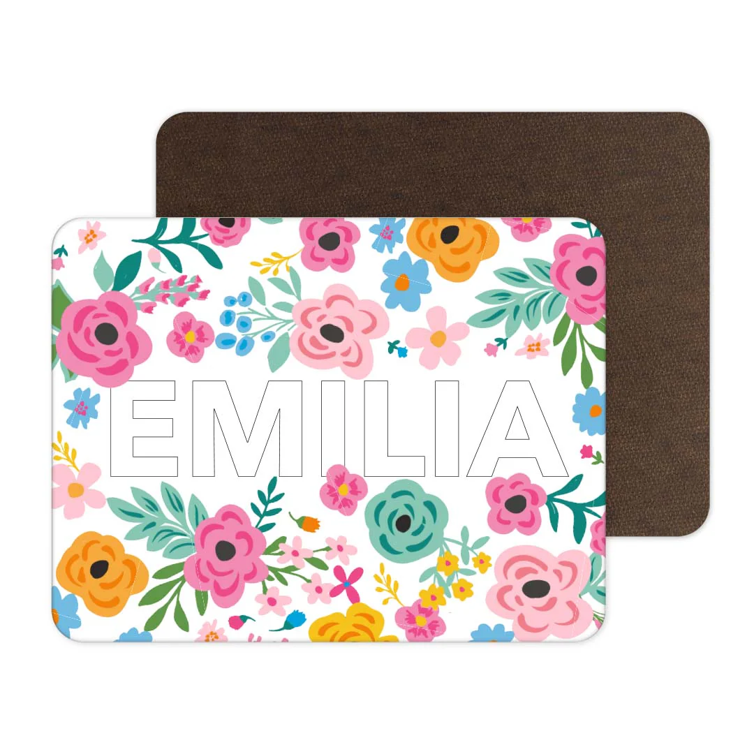 Kids Personalized Whiteboard | Pretty Poppies