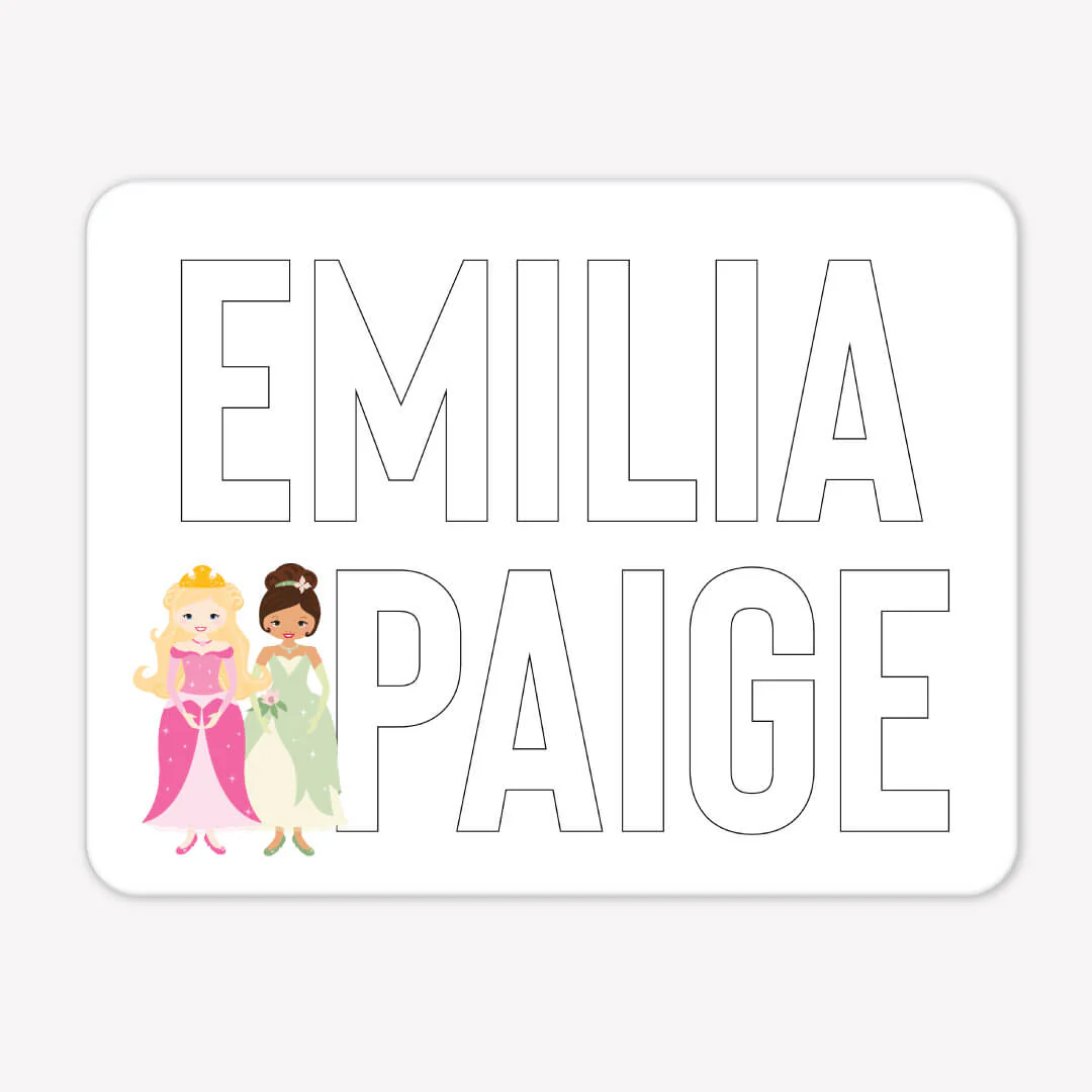 Kids Personalized Whiteboard | Pretty Princess