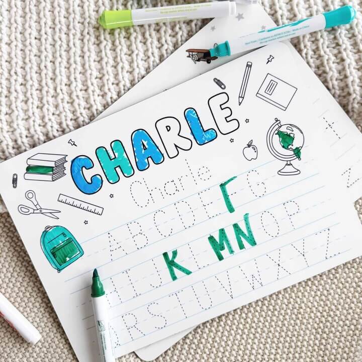 Kids Personalized Whiteboard | School Days