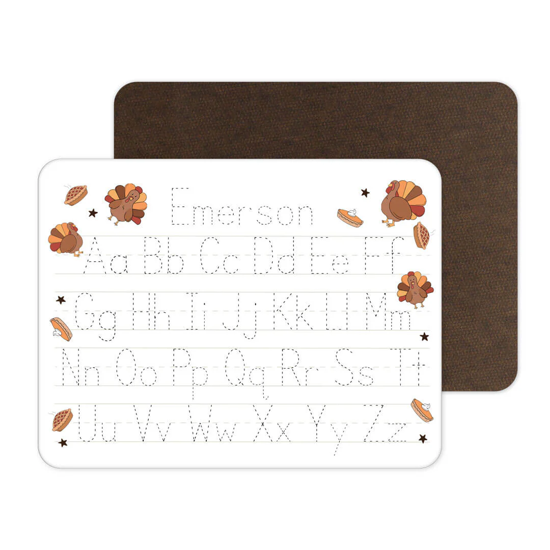 Kids Personalized Whiteboard | Turkey Treats