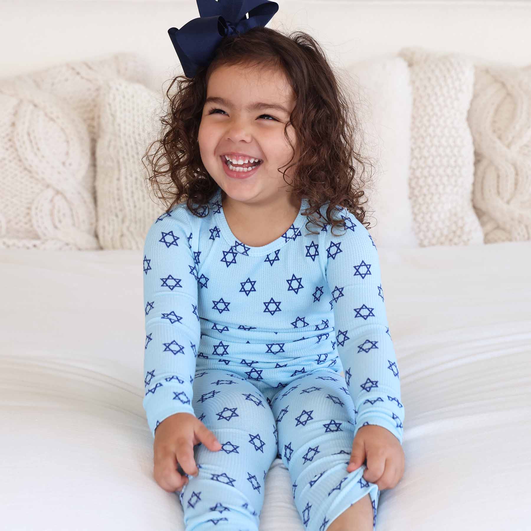 Large Ribbon Bow With Clip | Navy