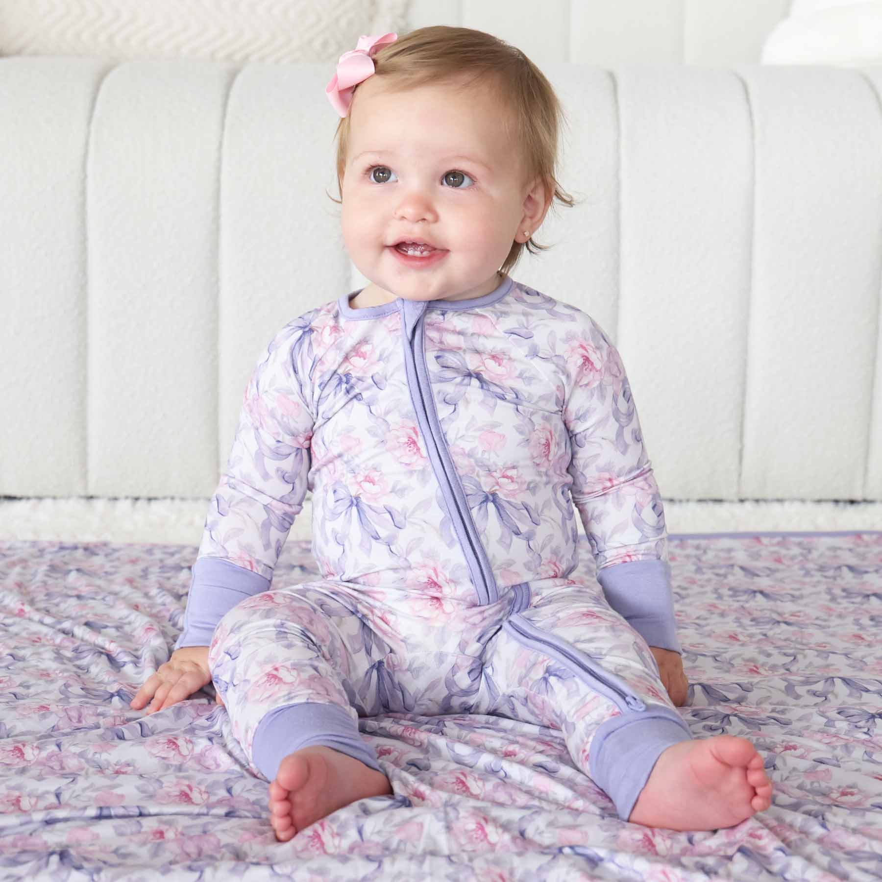 Leighton's Lavender Convertible Zip Romper