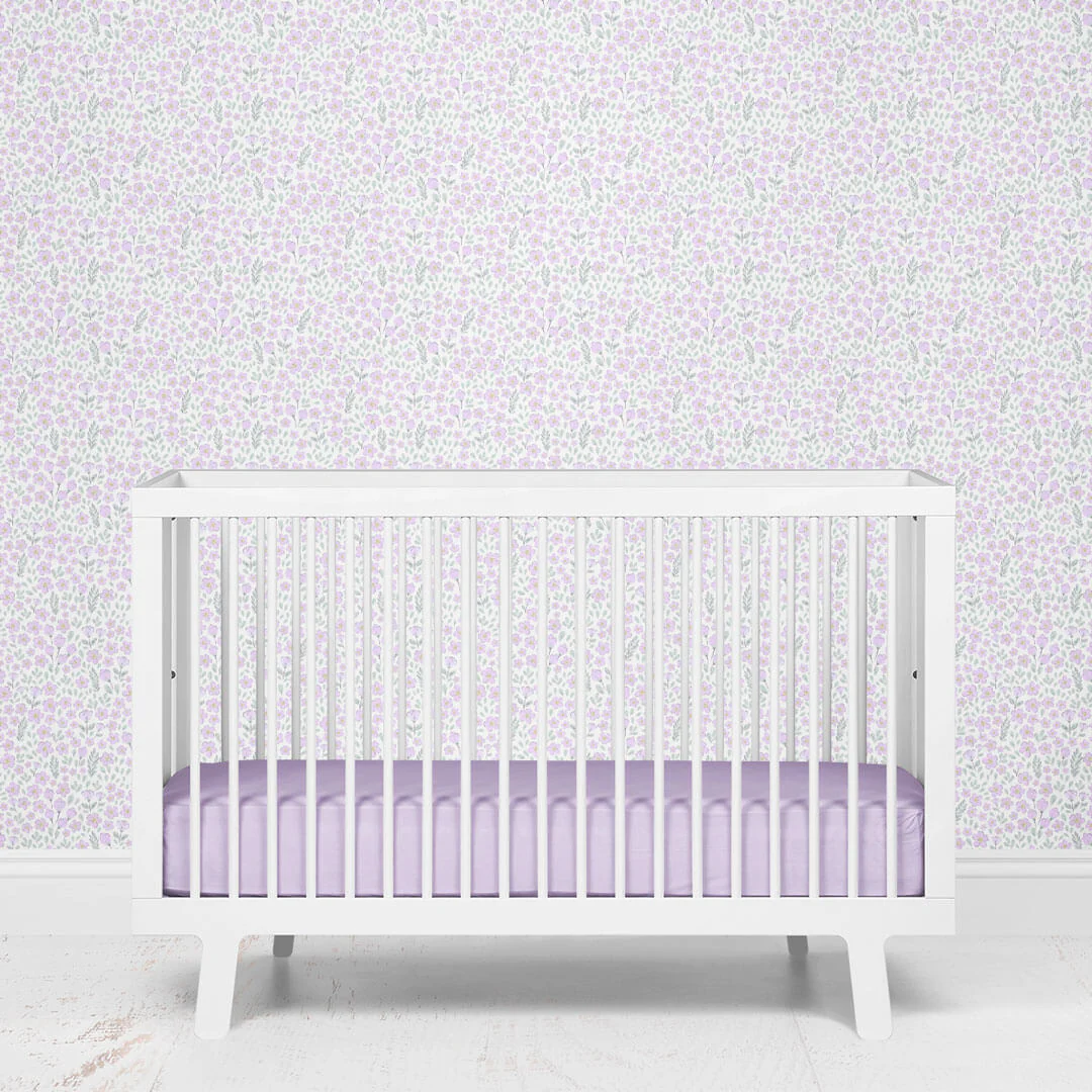 Lilac Meadow Removable Wallpaper
