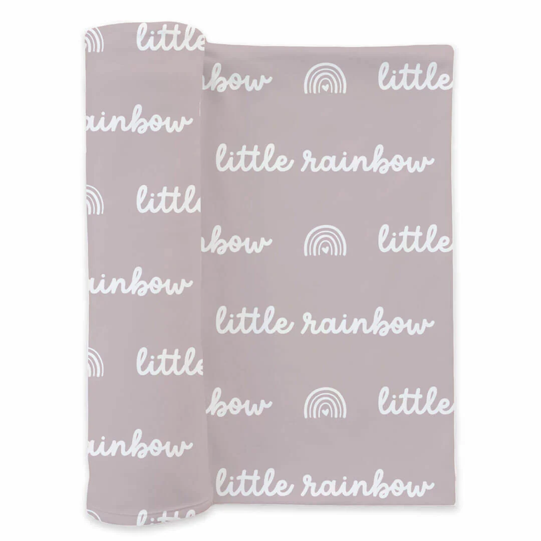 Little Rainbow Swaddle Blanket | Lilac