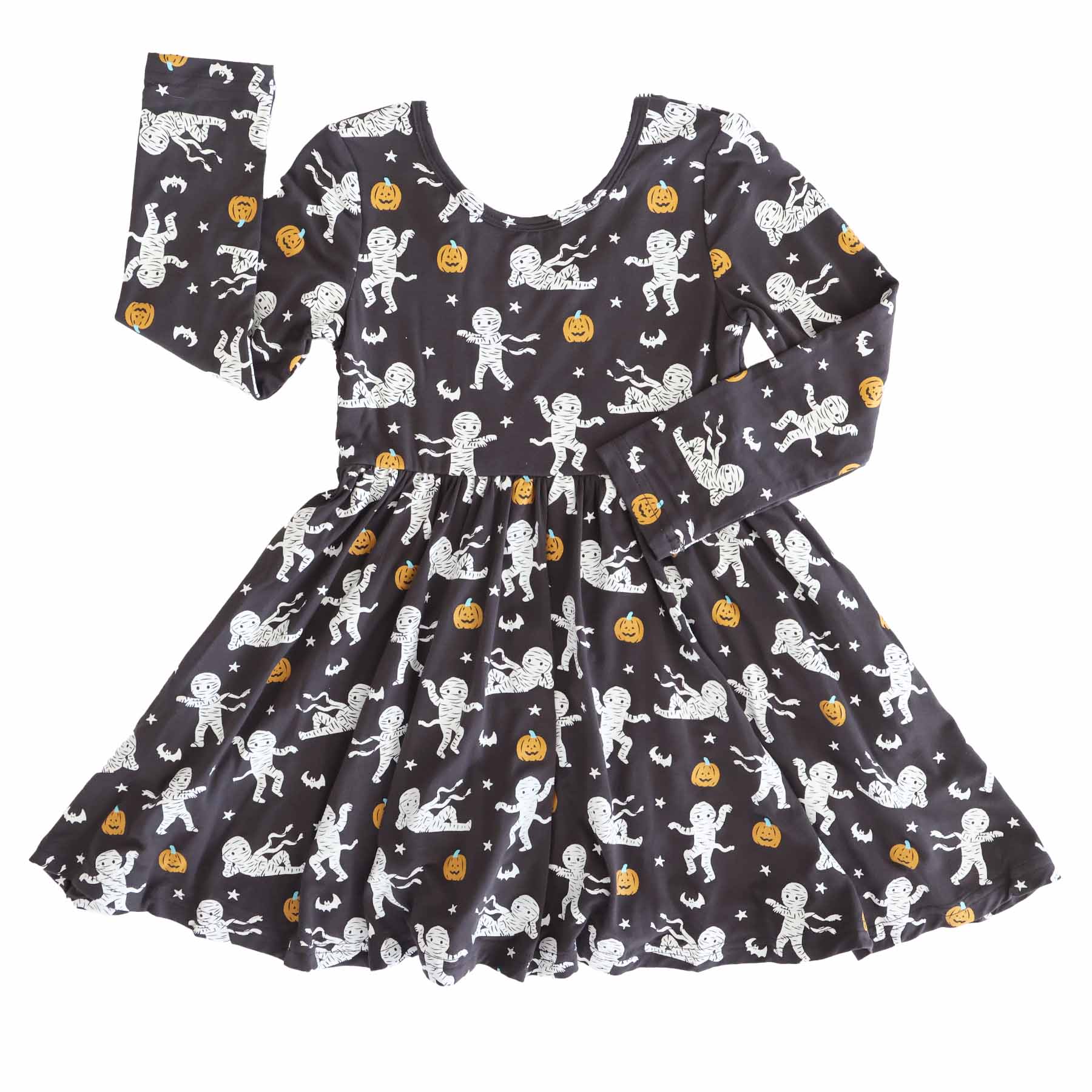 Long Sleeve Twirl Dress | Midnight Mummies