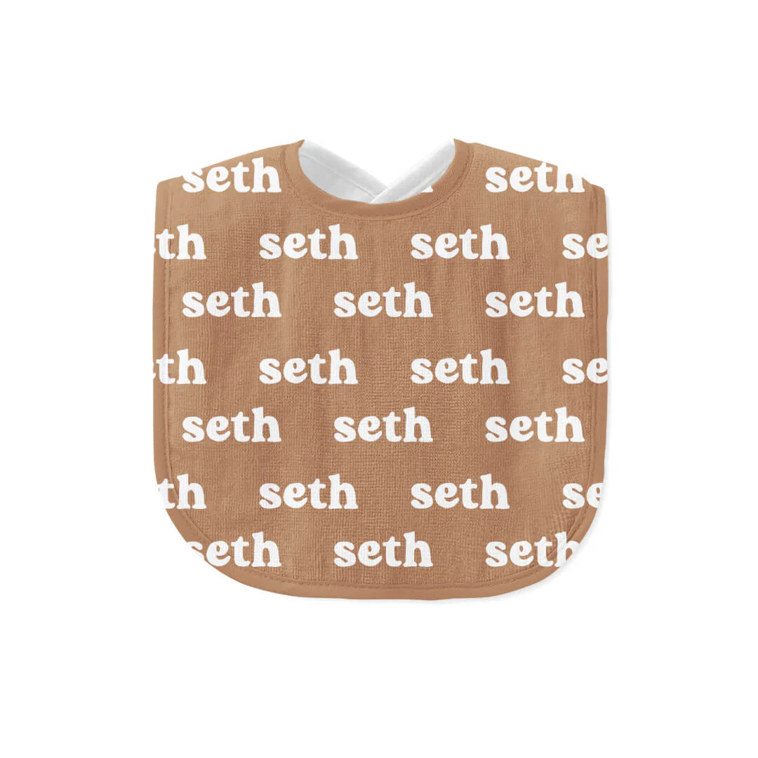 Personalized Baby Name Bib | Clay