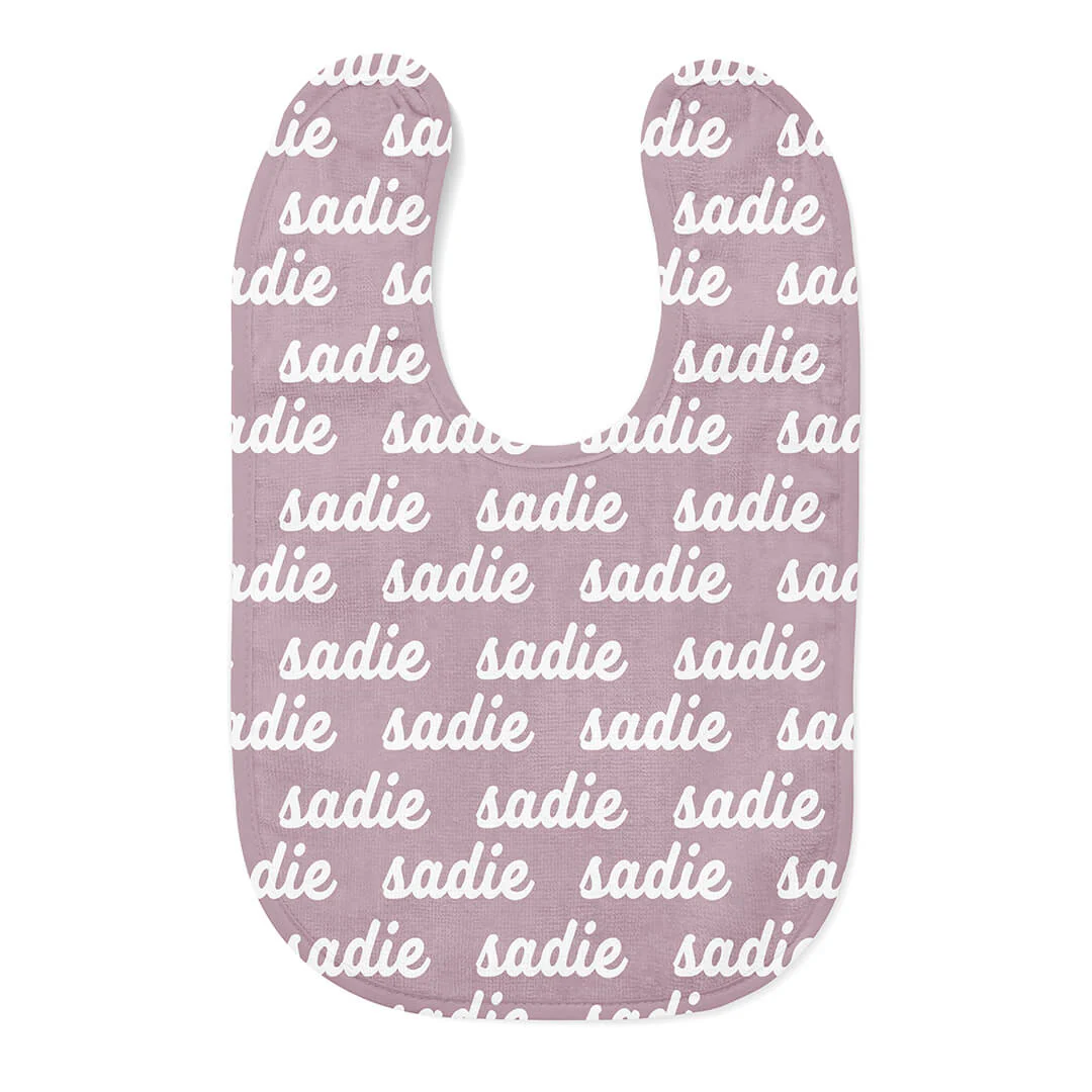 Personalized Baby Name Bib | Violet
