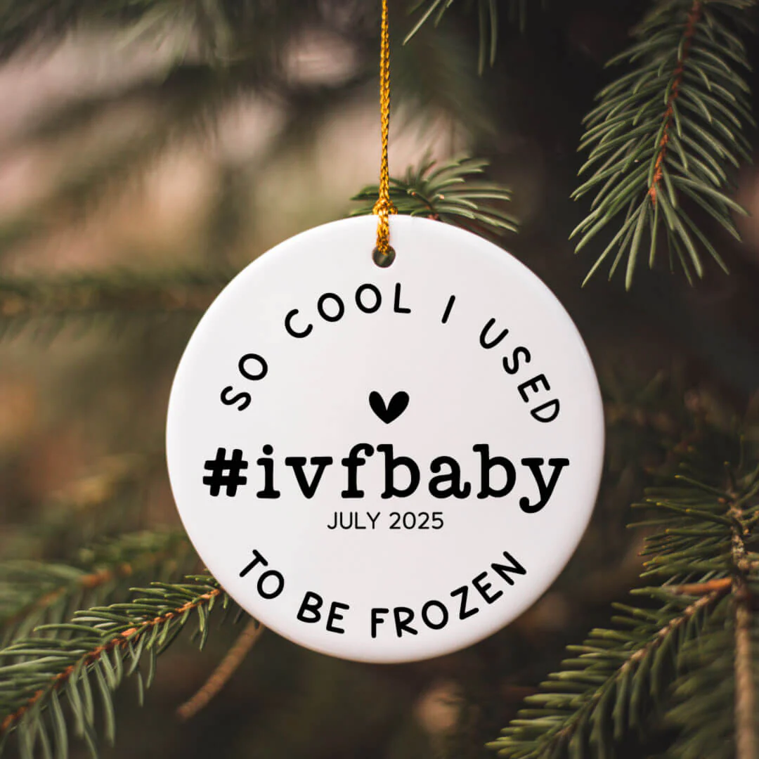 Personalized Ceramic Christmas Ornament | Used To Be Frozen