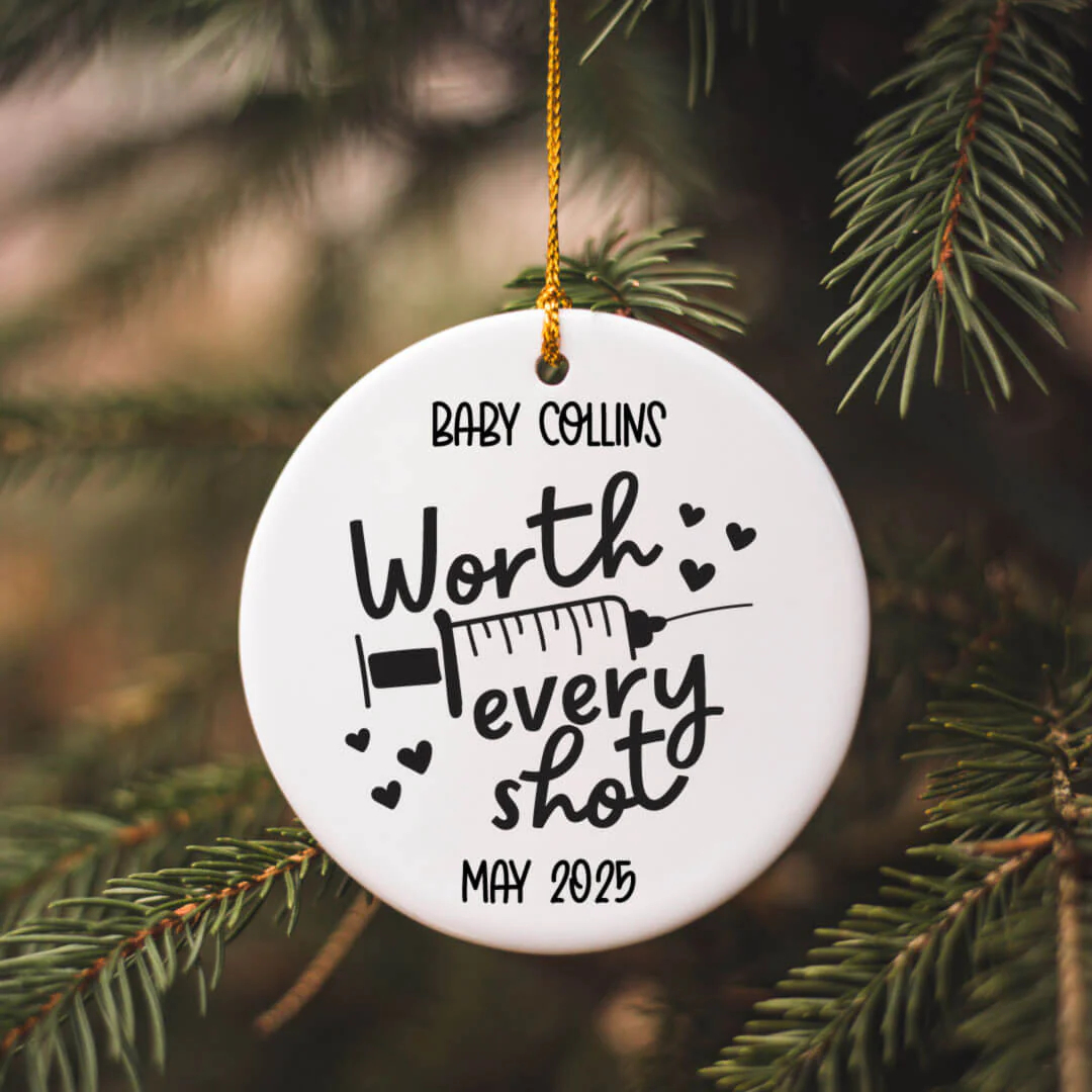 Personalized Ceramic Christmas Ornament | Worth Every Shot