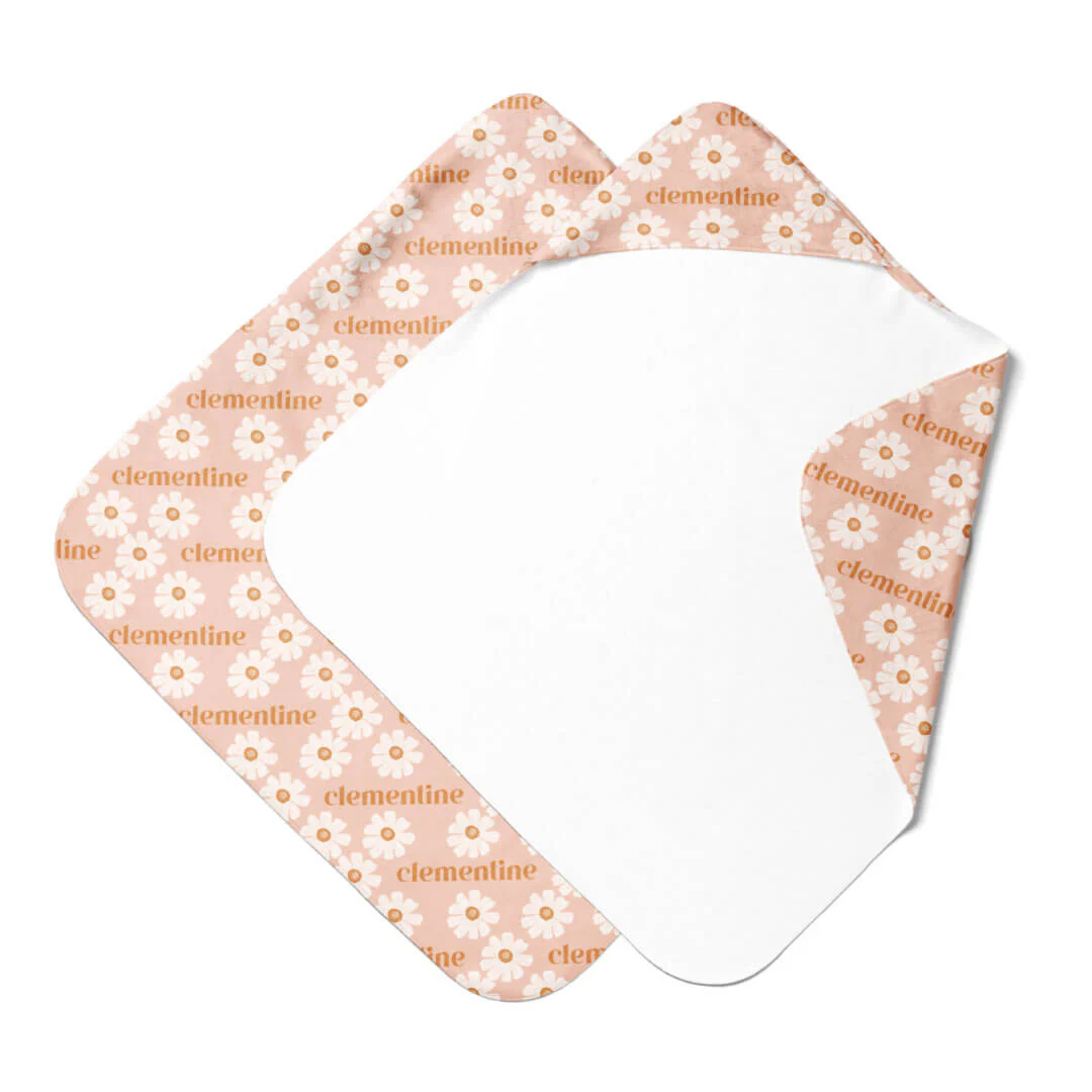 Personalized Hooded Towel | Peach Dream