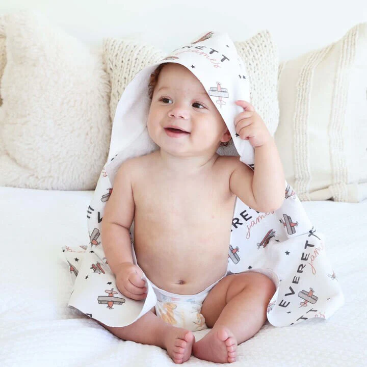 Personalized Hooded Towel | Take Flight