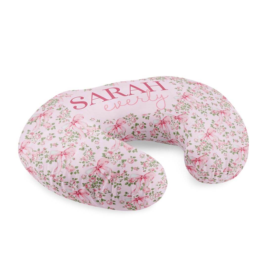 Personalized Nursing Pillow Covers | Bows in Bloom