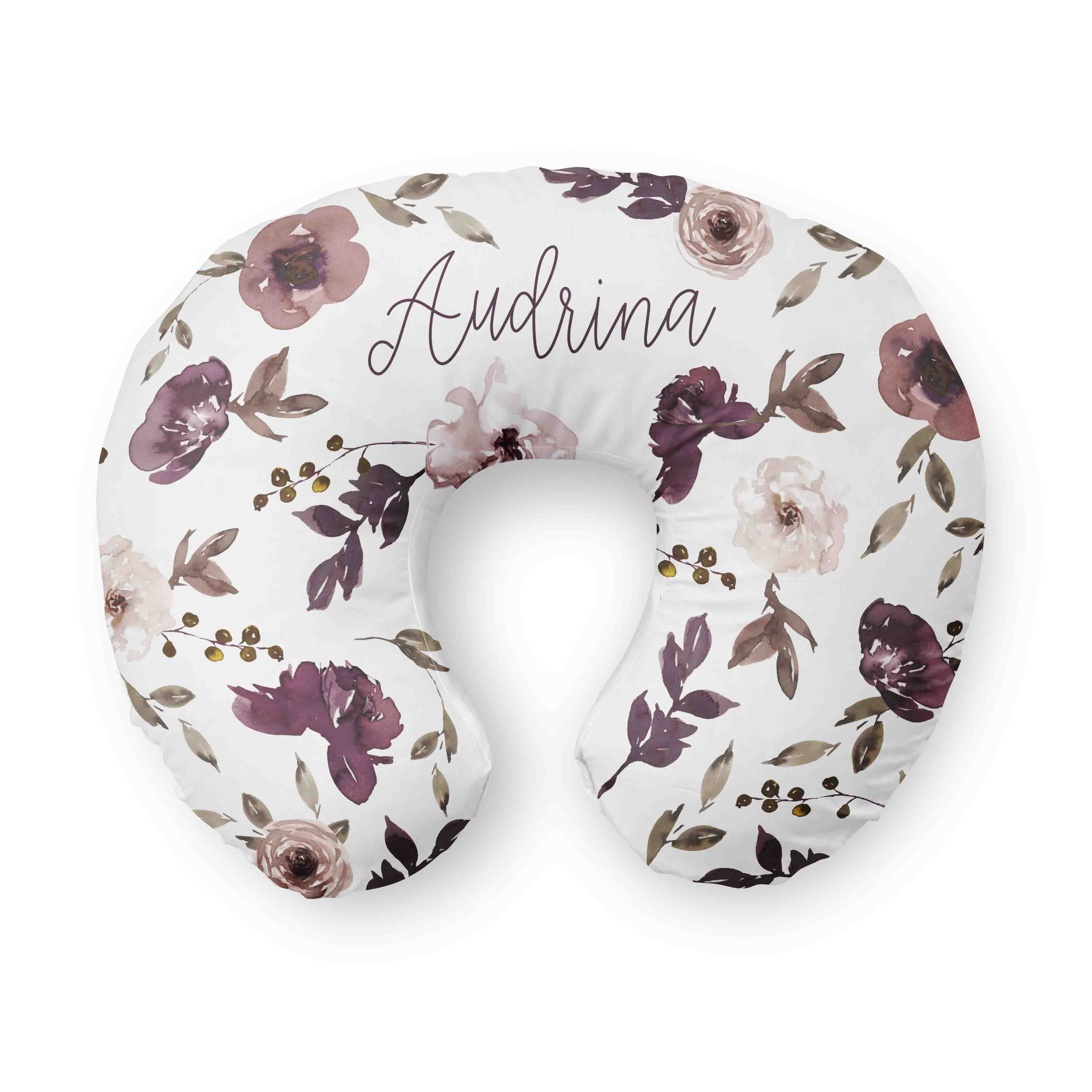 Personalized Nursing Pillow Covers | Demi's Dusty Purple