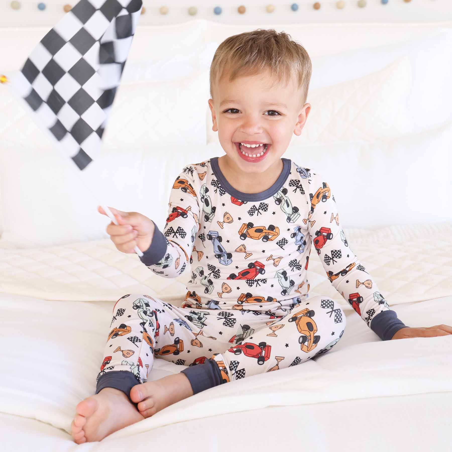 Pit Crew Two Piece Pajama Set
