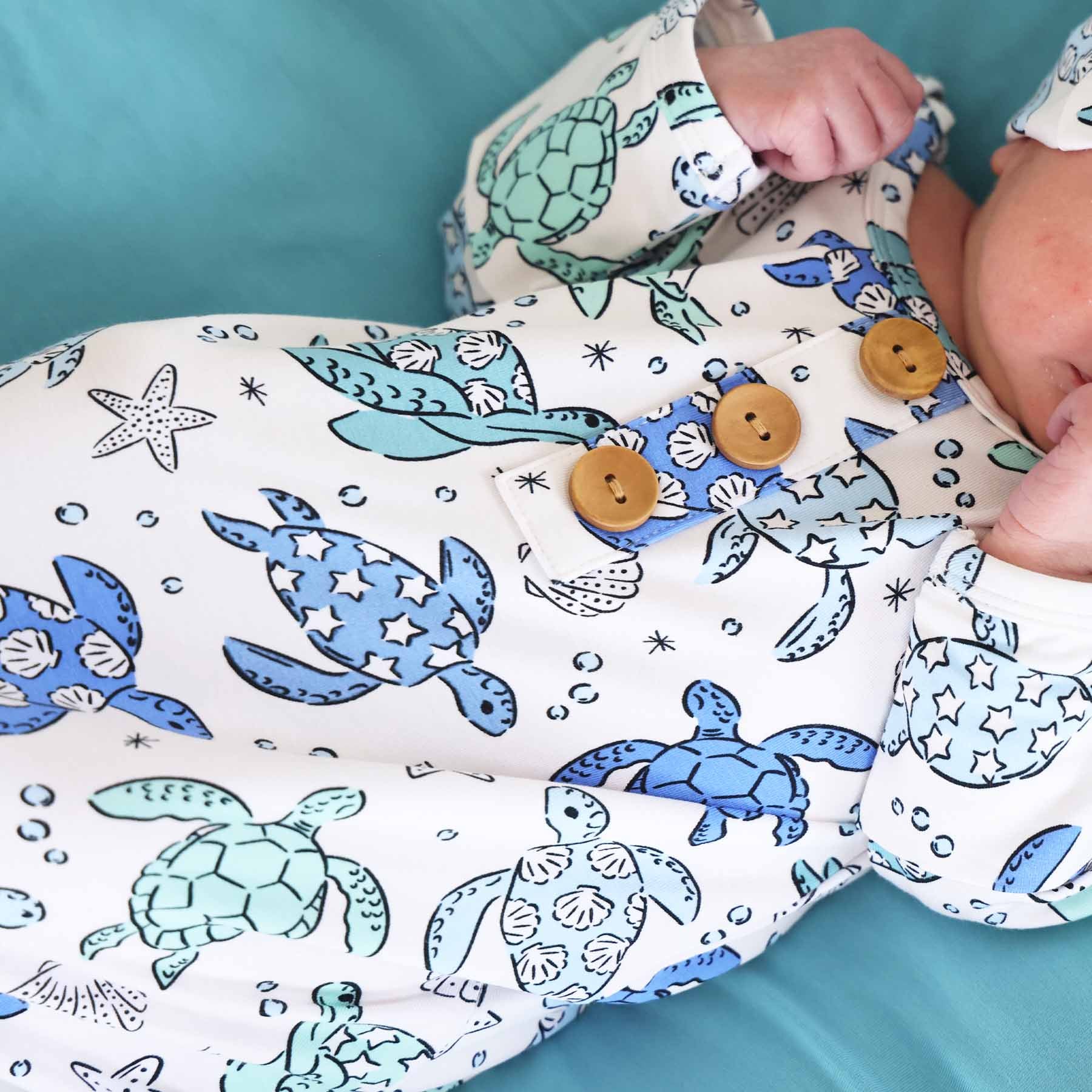 13737-sea-turtle-splash-newborn-baby-knot-gown-hat-set-1.jpg