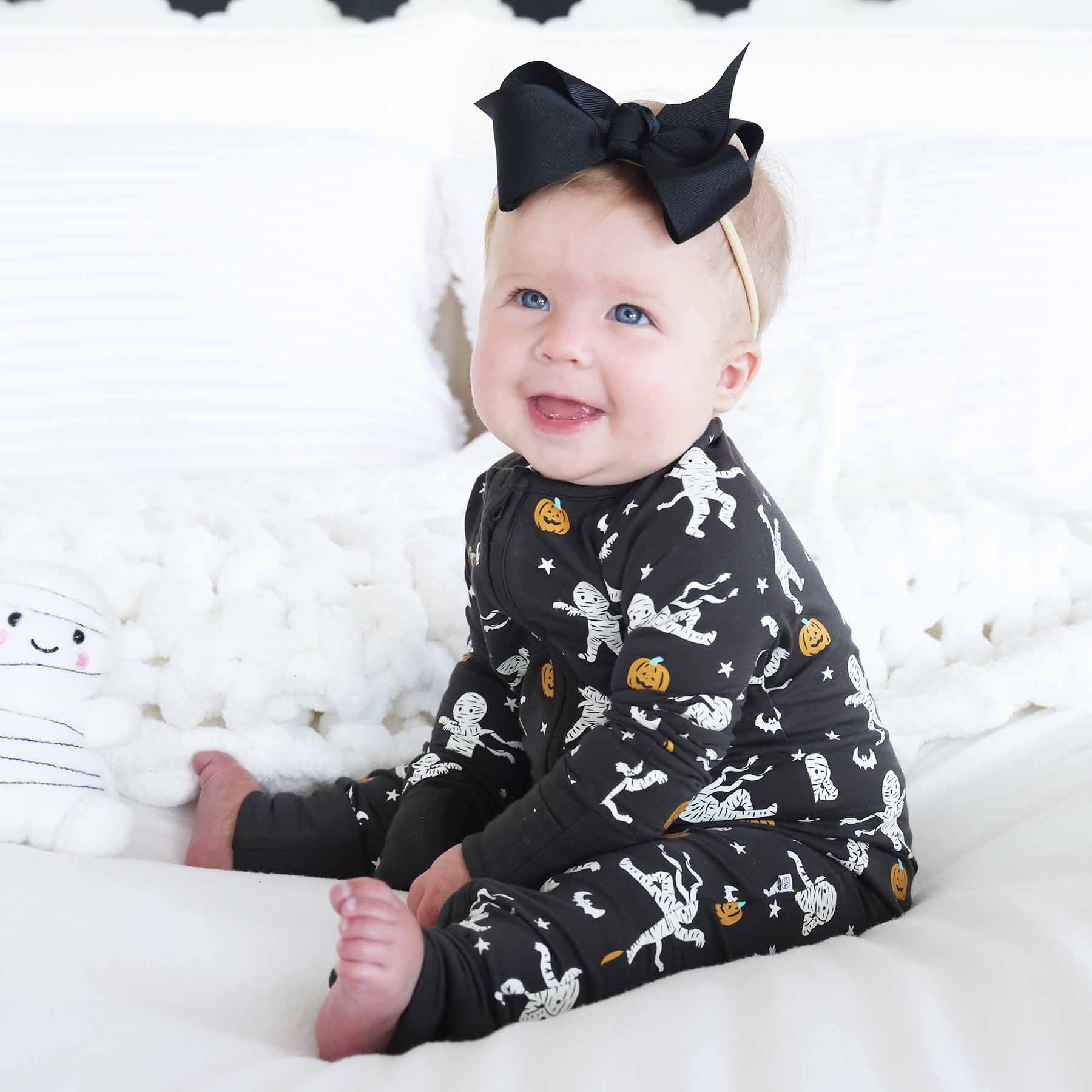 Ribbon Bow Headband | Black