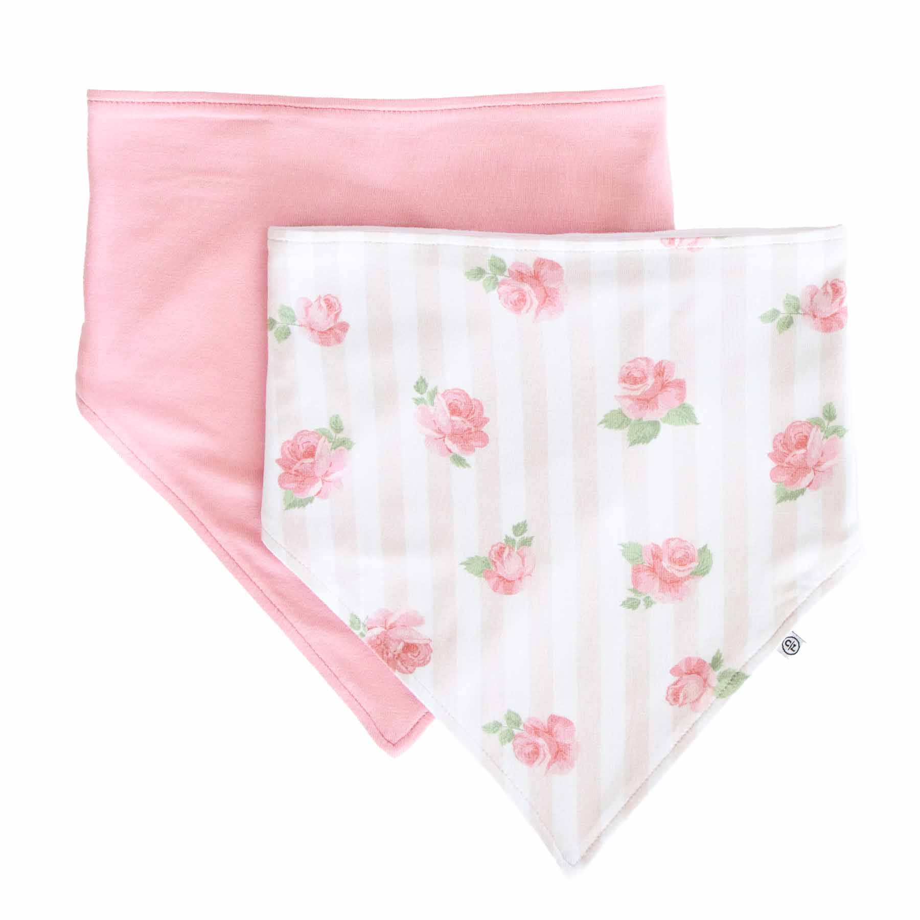 Rosy & Cozy 2pc Bandana Bibs