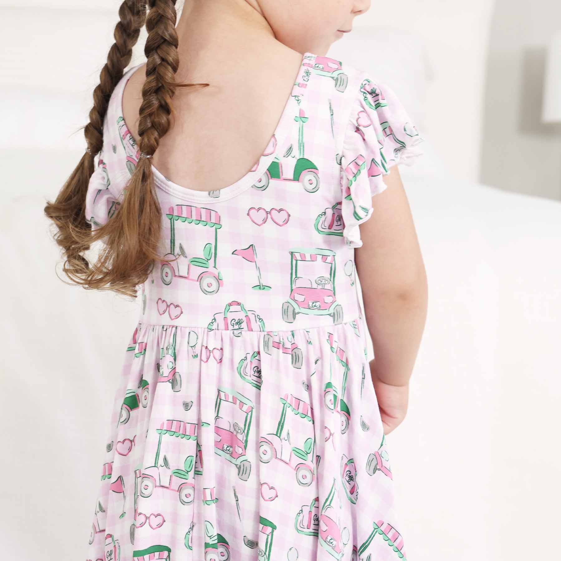 Ruffle Twirl Dress | Birdie Babes Pink