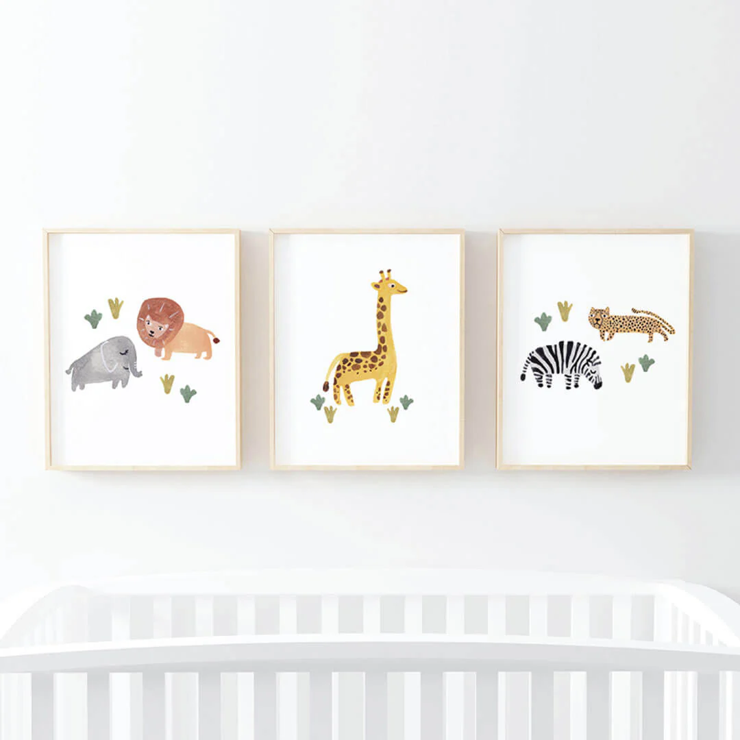 Safari Party Bundled Digital Nursery Wall Art